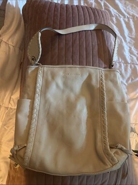 Aimee Kestenberg Ivory Leather Shoulder Hobo Bag